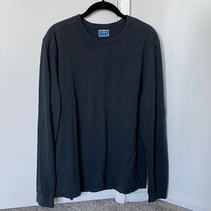 J. Crew Men's Long-Sleeve Broken-In T-Shirt M in Black